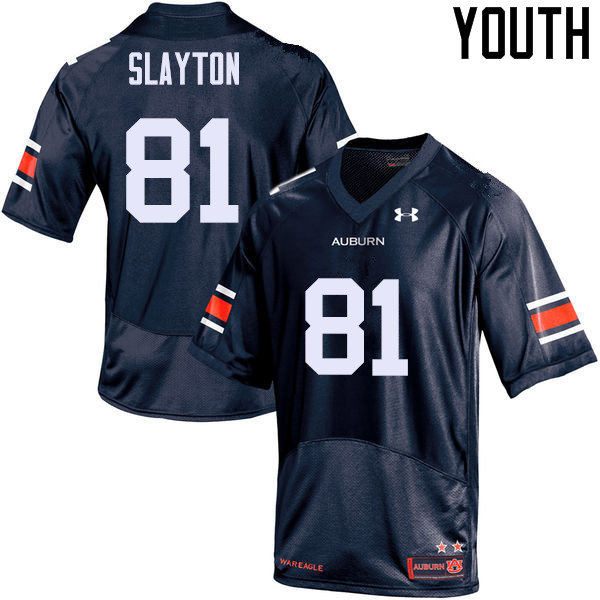 Auburn Tigers Youth Darius Slayton #81 Navy Under Armour Stitched College NCAA Authentic Football Jersey RQL6074MR